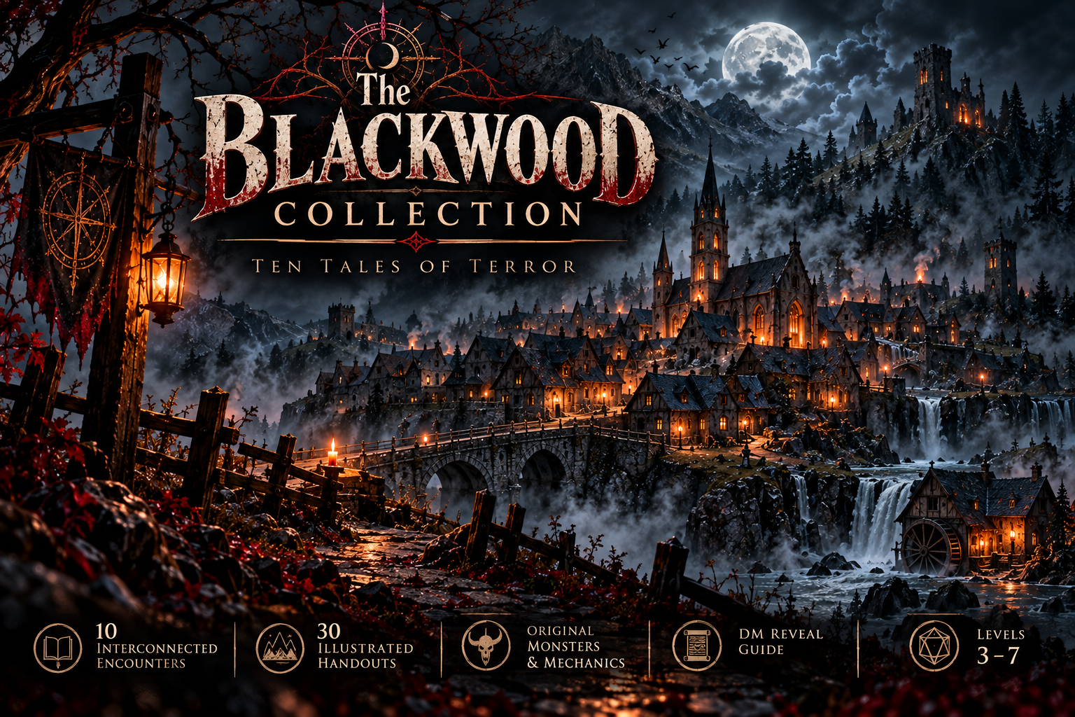 The Blackwood Collection: Ten Tales of Terror — a moonlit, haunted village
